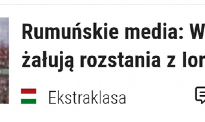 HIT! Tak piszą w Rumunii o Legii i Iordanescu xD