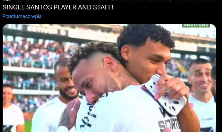 REAKCJA NEYMARA na utrzymanie Santosu w lidze!