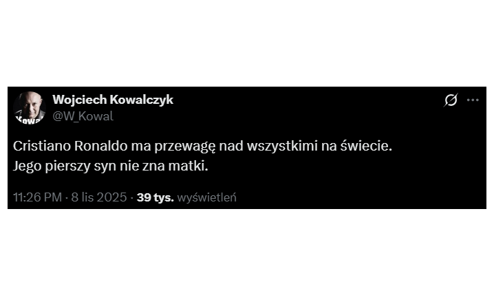 TRAGICZNY WPIS Kowala nt. Cristiano Ronaldo...