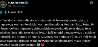 PIĘKNE SŁOWA Hansiego Flicka o Barcelonie! To jest jego klub! <3