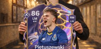 Tak wygląda KARTA FUTURE STARS Oskara Pietuszewskiego w grze EA Sports FC 26!