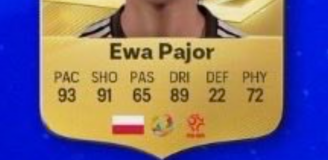 Tak na GRAFIKACH PROMOCYJNYCH wygląda EWA PAJOR na swojej karcie w EA FC 27 xD