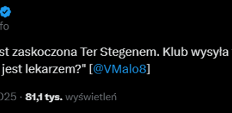 Taką WIADOMOŚĆ wysyła Barca po ogłoszeniu Ter Stegena nt. swojej kontuzji xD
