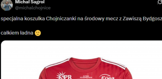 Oto KOSZULKA CHOJNICZANKI na dzisiejszy mecz w PP xD
