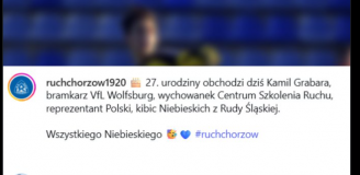 ODPOWIEDŹ Kamila Grabary na URODZINOWE ŻYCZENIA od Ruchu Chorzów :D