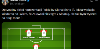 Taki SKŁAD NA BARAŻE proponuje Łukasz Ciona xD