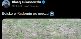Tak wyglądało BOISKO po meczu Radomiak - Legia xD