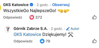 Dzień po ''ZAKOŃCZENIU ZGODY'' tak ze sobą ''rozmawiają'' profile Górnika i GKS-u :D