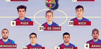 Tak jeszcze niedawno potrafił wyglądać WYJŚCIOWY SKŁAD Barcelony xD