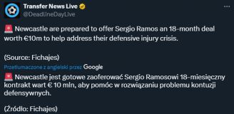 Sergio Ramos może trafić do klubu Premier League!