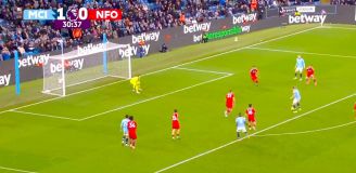 De Bruyne STRZELA GOLA na 2-0 z Nottingham! [VIDEO]