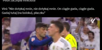Pedri DYSKUTUJE z sędzią, podchodzi Vinicius i...
