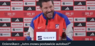 ODPOWIEDŹ Simeone na pytanie dziennikarza, czy postawią autobus z Barceloną... xD