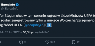 TYLKO POD TYM WARUNKIEM Ter Stegen będzie mógł zagrać w tym sezonie LM!