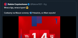 Możliwe rezultaty w ''LOSOWYM'' typerze Rakowa Częstochowa... xD