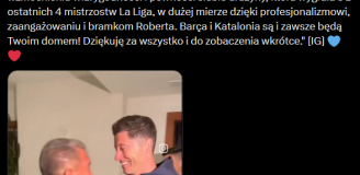 TAK Joan Laporta pożegnał Roberta Lewandowskiego! <3