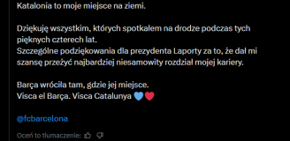 WIADOMOŚĆ POŻEGNALNA Roberta Lewandowskiego! <3