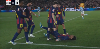 Yamal strzela gola i nagle... doznaje kontuzji! [VIDEO]