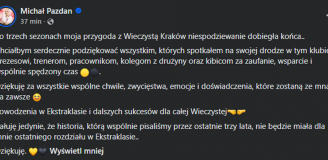 Pazdan niedawno cieszył się z awansu do Ekstraklasy, a teraz taka wiadomość...