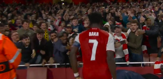 Saka strzela gola na 1-0 z Atletico Madryt! [VIDEO]