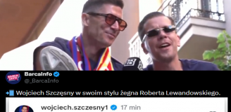 KOMENTARZ Wojtka Szczęsnego pod postem pożegnalnym Lewandowskiego xD