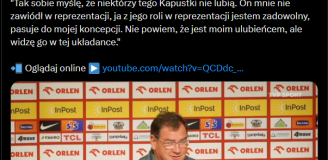 Tak Jan Urban tłumaczy powołanie Bartosza Kapustki... xD