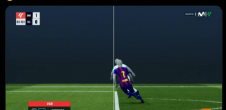 ''SPALONY'' przy nieuznanym golu dla Barcelony... xD