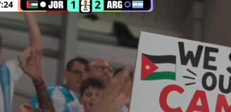 TRANSPARENT kibiców Jordanii podczas meczu z Argentyną... xD
