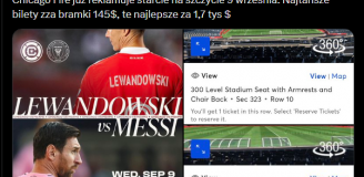 CENY BILETÓW na mecz Lewandowski vs. Messi w MLS!