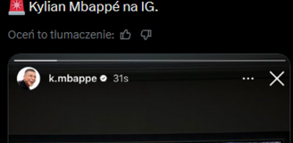 WIADOMOŚĆ Kyliana Mbappe na IG podczas El Clasico