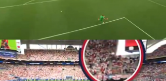 HlT! Gol dla Anglii na 1-1 padł po tym, jak piłka trafiła w kamerę na stadionie... [VIDEO]