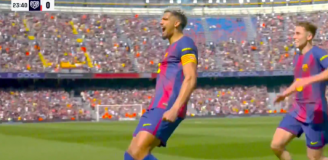 Araujo strzela gola na 1-0 z Rayo! [VIDEO]