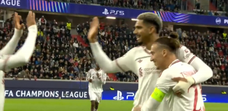 Ronald Araujo strzela gola na 1-0 z LASK w Lidze Mistrzów! [VIDEO]