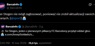 DLATEGO Ter Stegen nie mógł zagłosować na prezydenta Barcelony xD