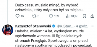 Anegdota Stanowskiego nt. nowego szefa kolegium sędziów... xD