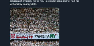 Szachtar Donieck nie chce wpuścić kibiców Legii Warszawa przez TEN transparent...