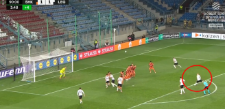 FENOMENALNY gol Augustyniaka z rzutu wolnego z Szachtarem!!! 1-2 [VlDEO]