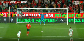 Cristiano Ronaldo NIE TRAFIA rzutu karnego z Irlandią! [VIDEO]