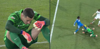 Starcie Viniciusa z Inakim Peną przy golu Bellinghama na 2-2 [VIDEO]