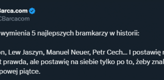 Szczęsny wymienia TOP 5 bramkarzy w historii! Zaskoczył... xD