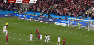 Erling Haaland nie trafia dwóch karnych z rzędu z Izraelem! [VIDEO]