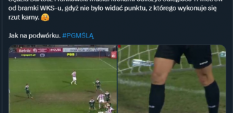 HIT! Sędzia Frankowski musiał odliczać krokami miejsce do wykonania rzutu karnego XD