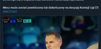 HlT! Sędzia skończył mecz Motor - GKS przed... 90 minutą! XD