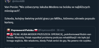KOSZMAR Jakuba Modera. Polaka znowu czeka spora przerwa...