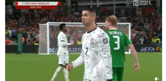 ZACHOWANIE Cristiano Ronaldo po otrzymaniu czerwonej kartki! [VIDEO]