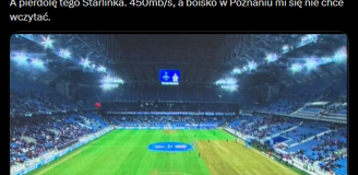 TAK WYGLĄDA murawa na stadionie Lecha Poznań... xD