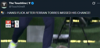 REAKCJA Hansiego Flicka na pudło Ferrana Torresa.. xD