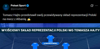 Tomasz Hajto podał SWÓJ SKŁAD reprezentacji Polski na Albanię!