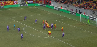 FENOMENALNY gol Mandragory z rzutu wolnego z Jagiellonią! 0-2 [VIDEO]