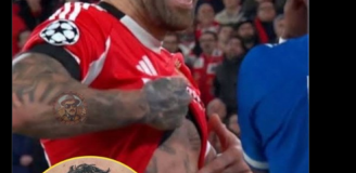 Nowy tatuaż Otamendiego po starciu z Oskarem Pietuszewskim... xD